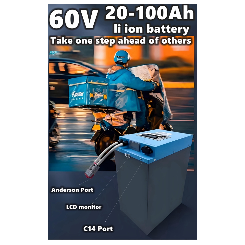 HS 60V Scooter li ion battery  - 60V 50Ah Electric Scooter Battery recension och pris