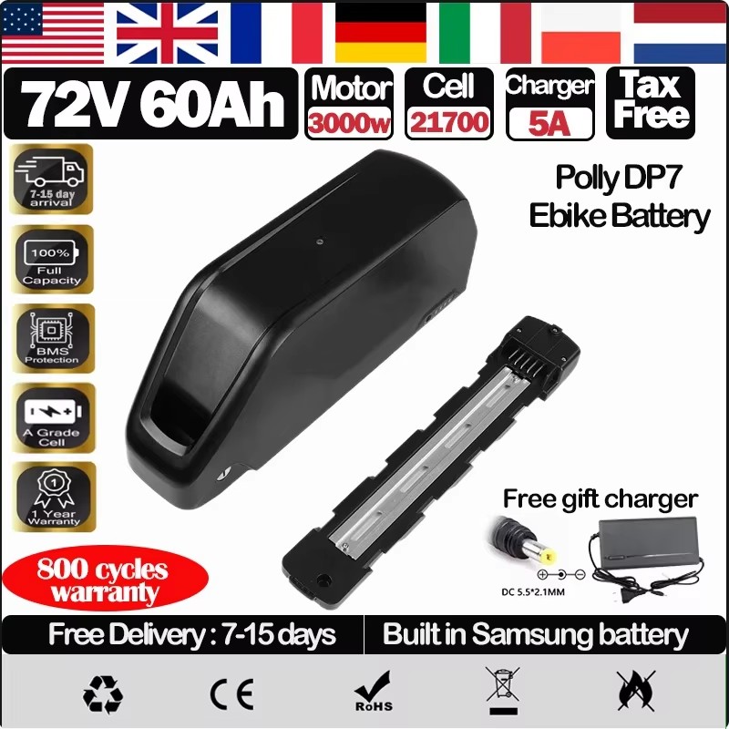 21700 72v60ah EBike Battery Do - 72V 50Ah 21700 Lithium Battery recension och pris