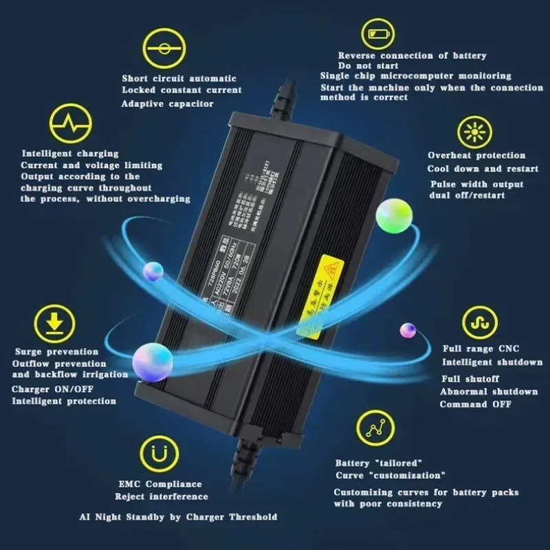 72V 20S 84V Smart Lifepo4 Batt - 84V 20A Smart Charger recension och pris